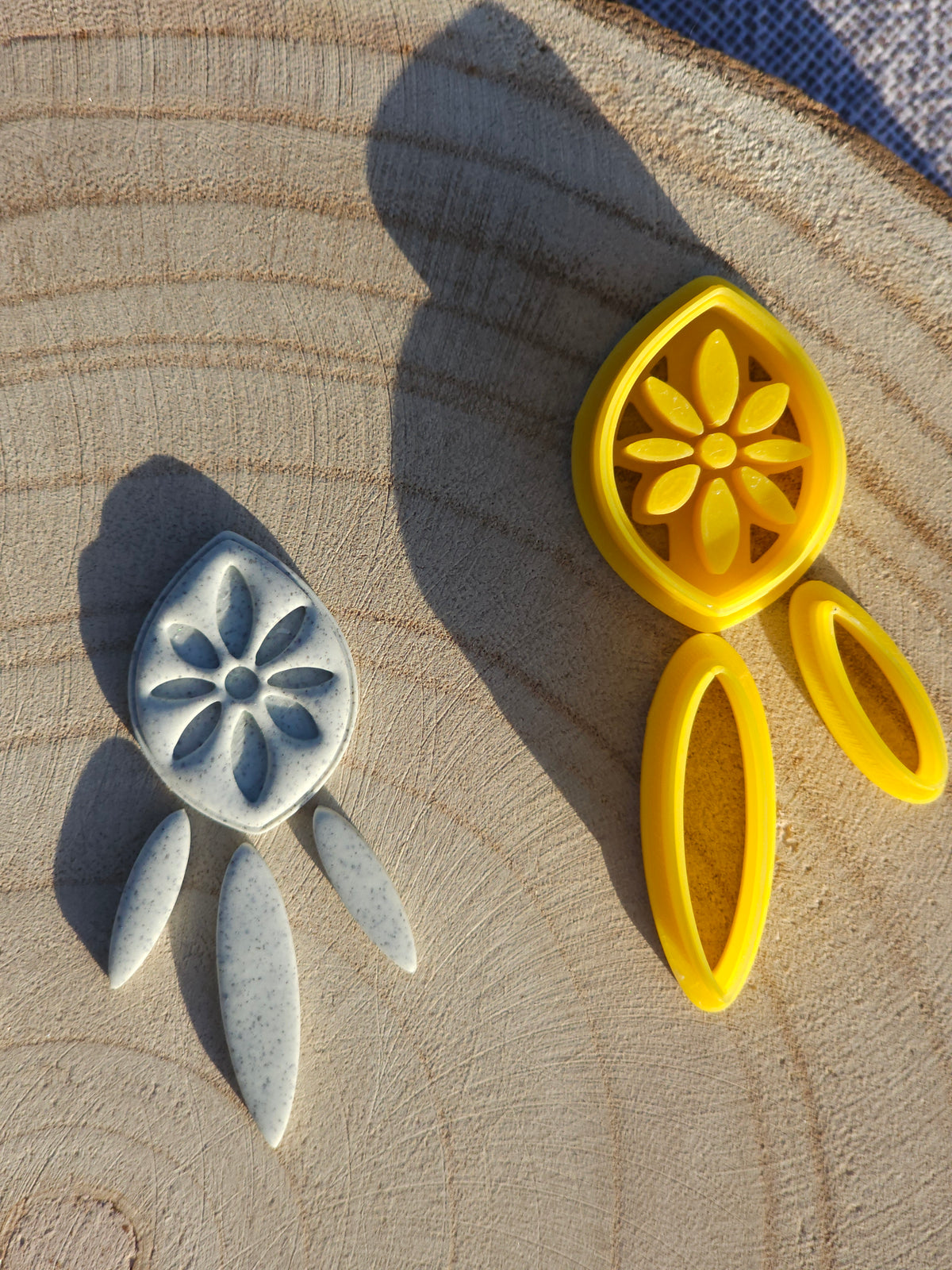 Lot d'emporte-pièce floral, argile polymère