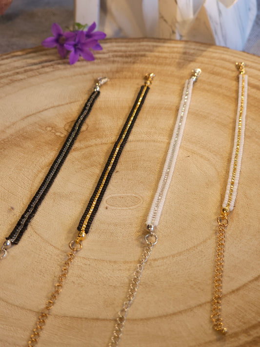 Bracelets tissés chics