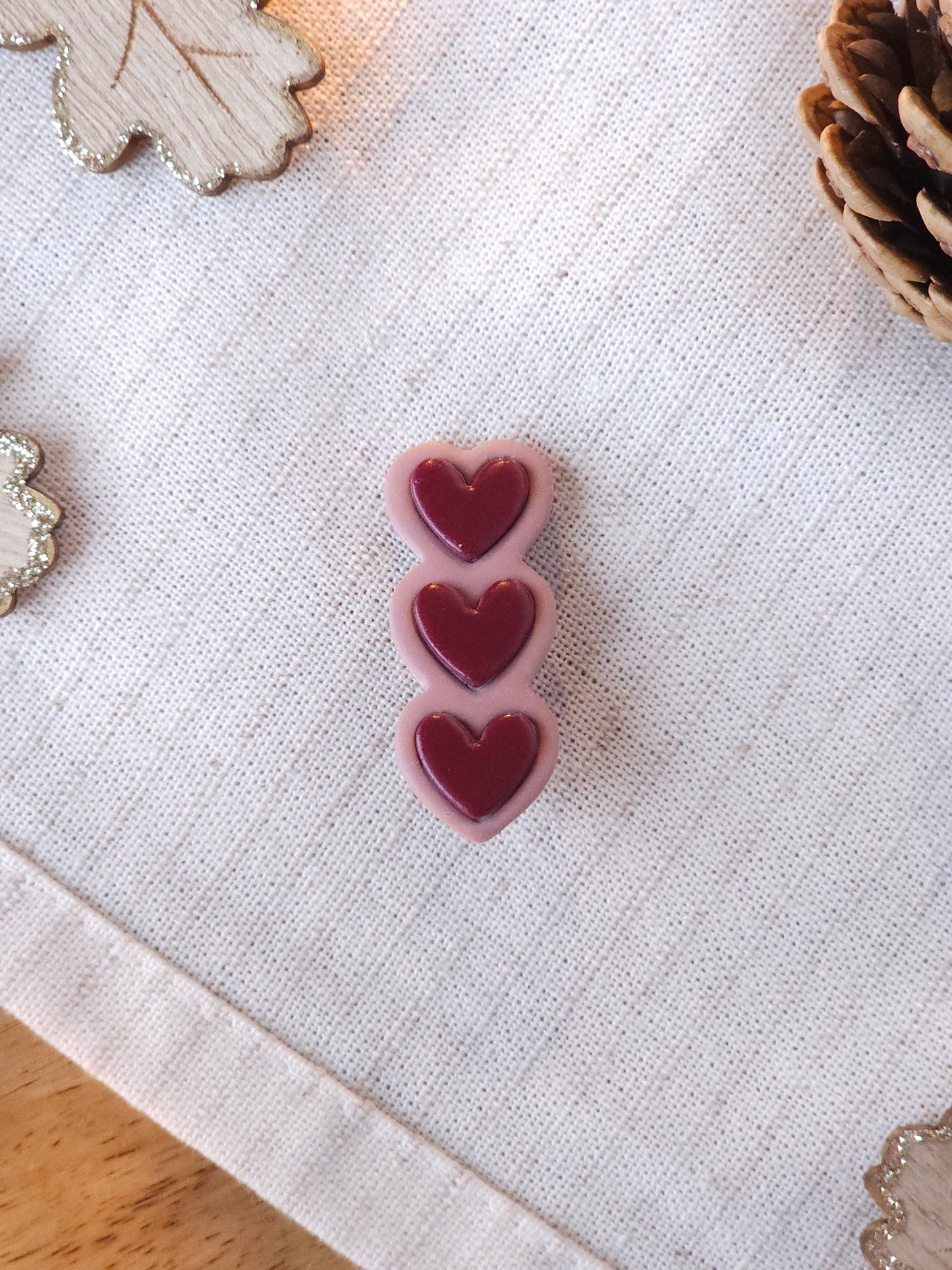 Pinces à cheveux Saint Valentin