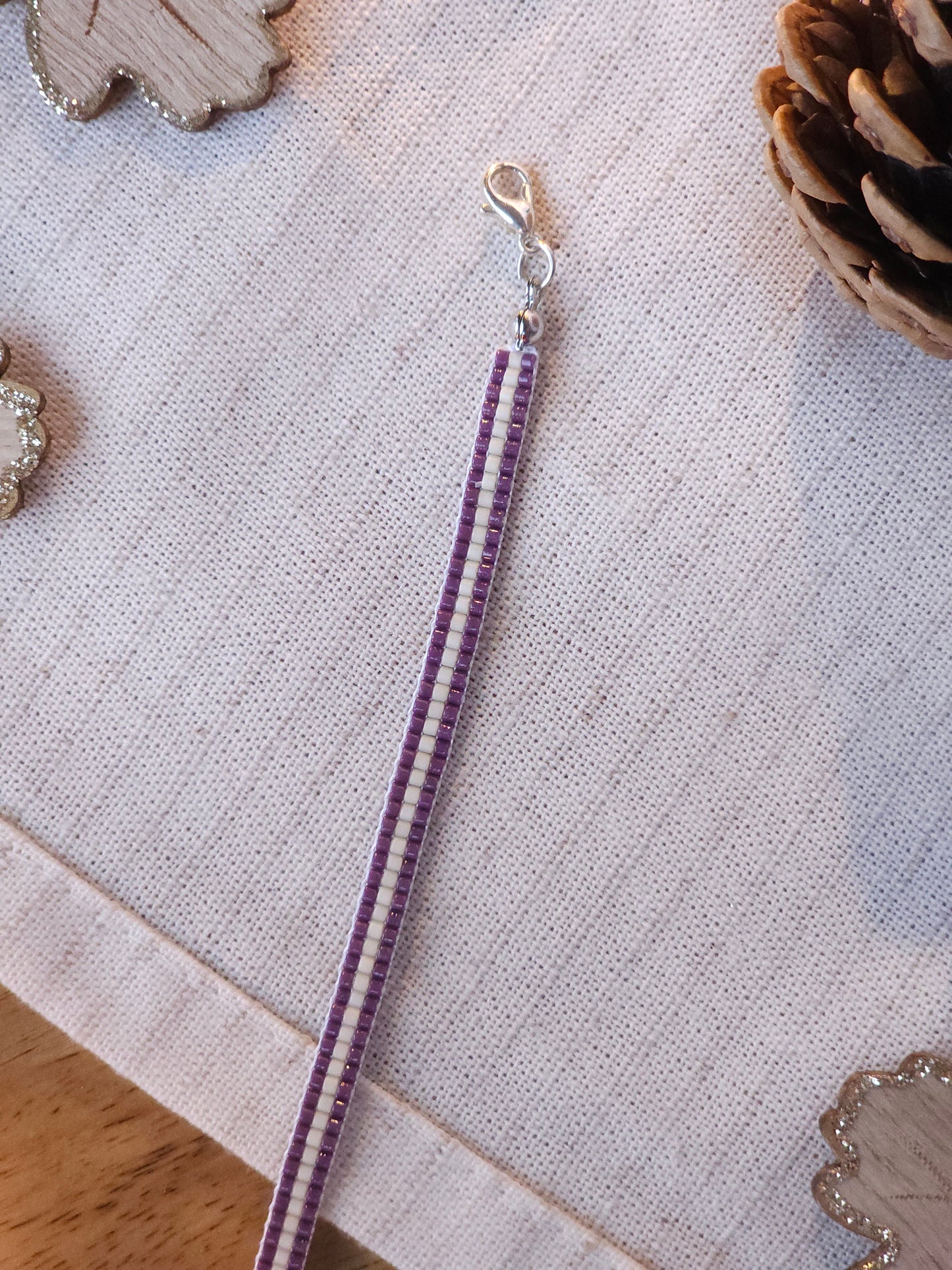 Bracelets tissés brillants