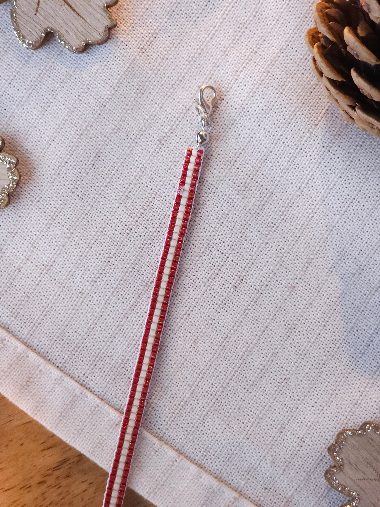 Bracelets tissés brillants