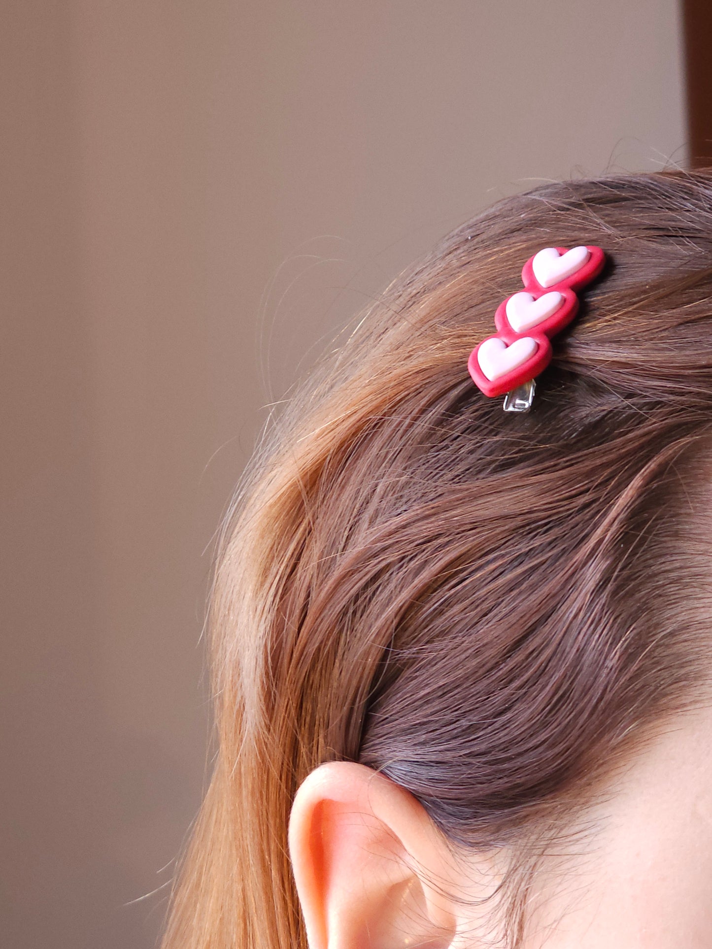 Pinces à cheveux Saint Valentin