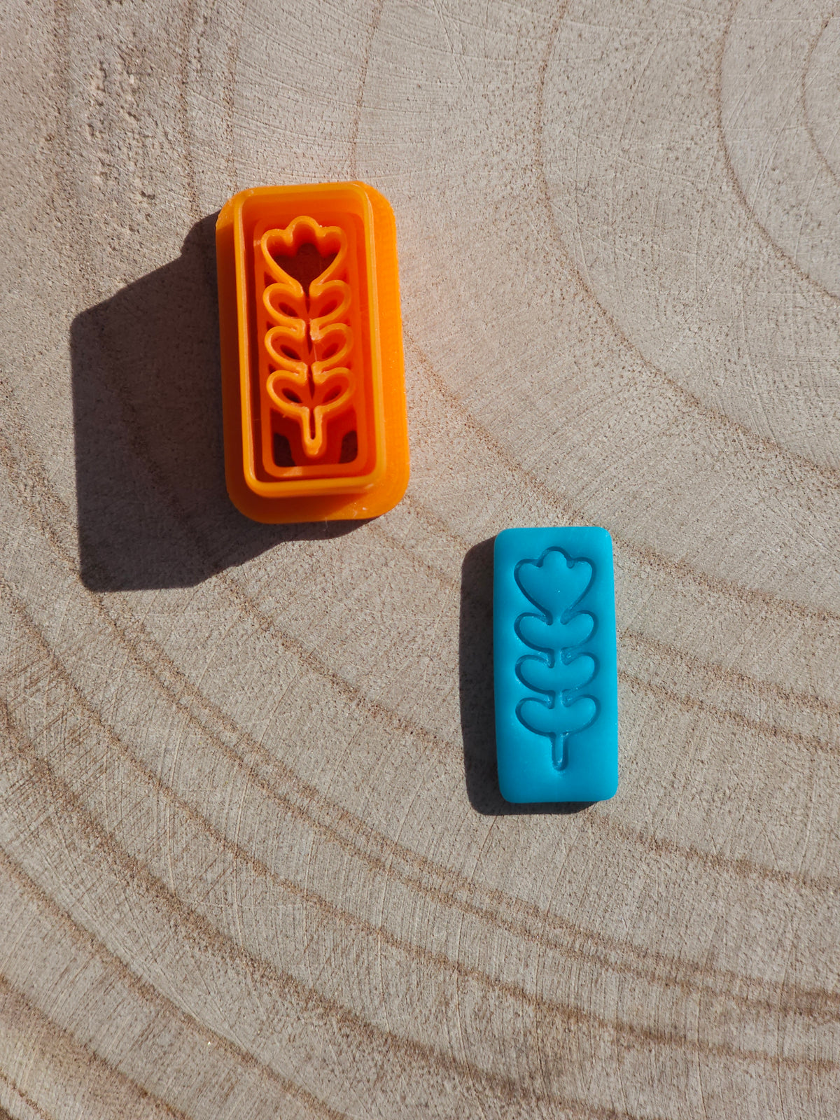 Emporte-pièce Rectangle fleur, pour argile polymère