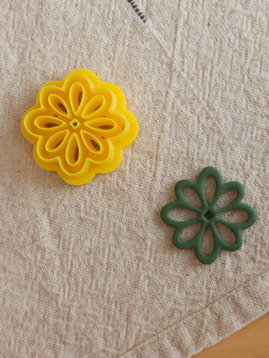 Emporte-pièce Fleur 8 pétales, pour argile polymère