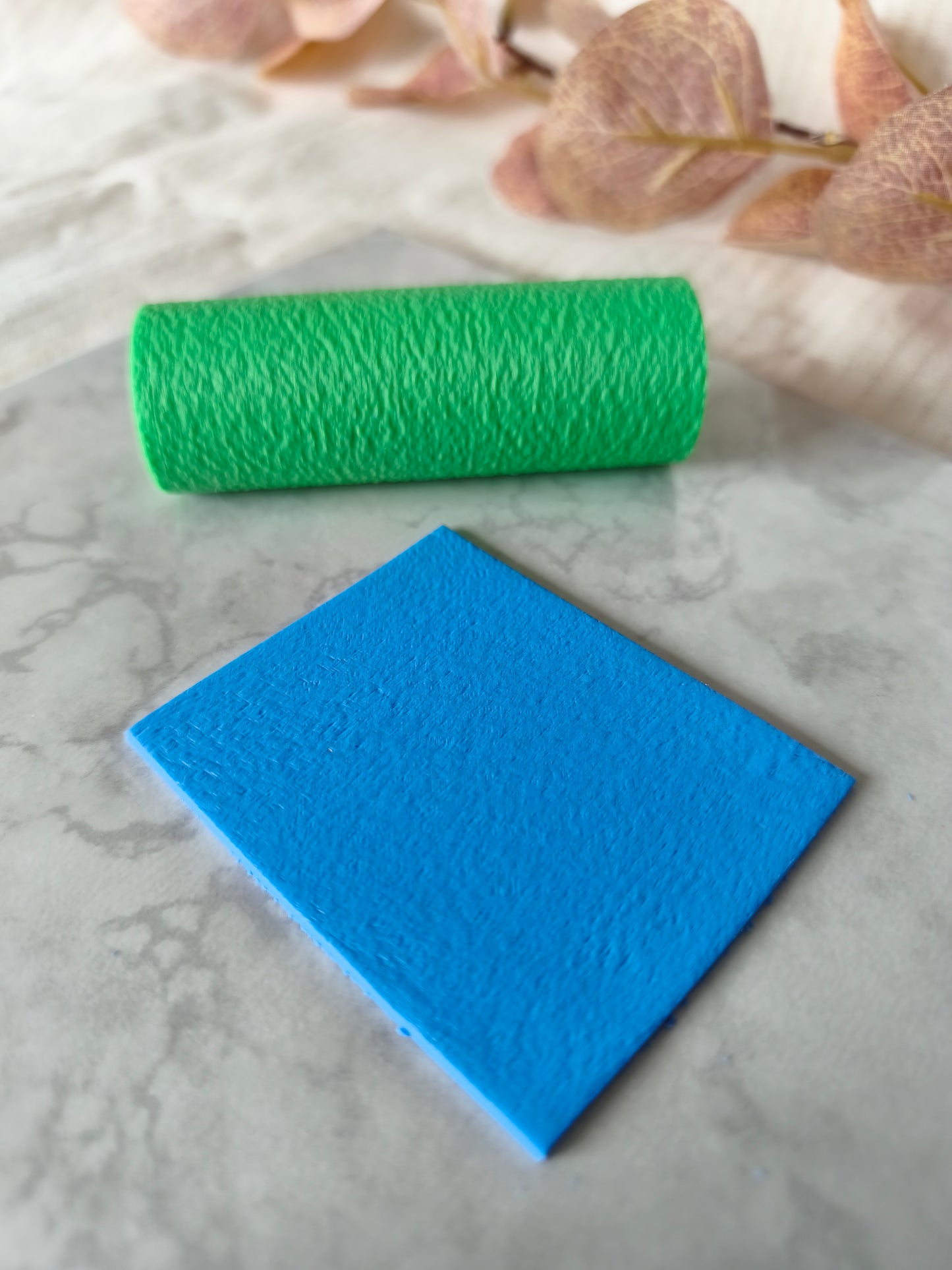 Rouleau de texture effet papier de verre, pour argile polymère