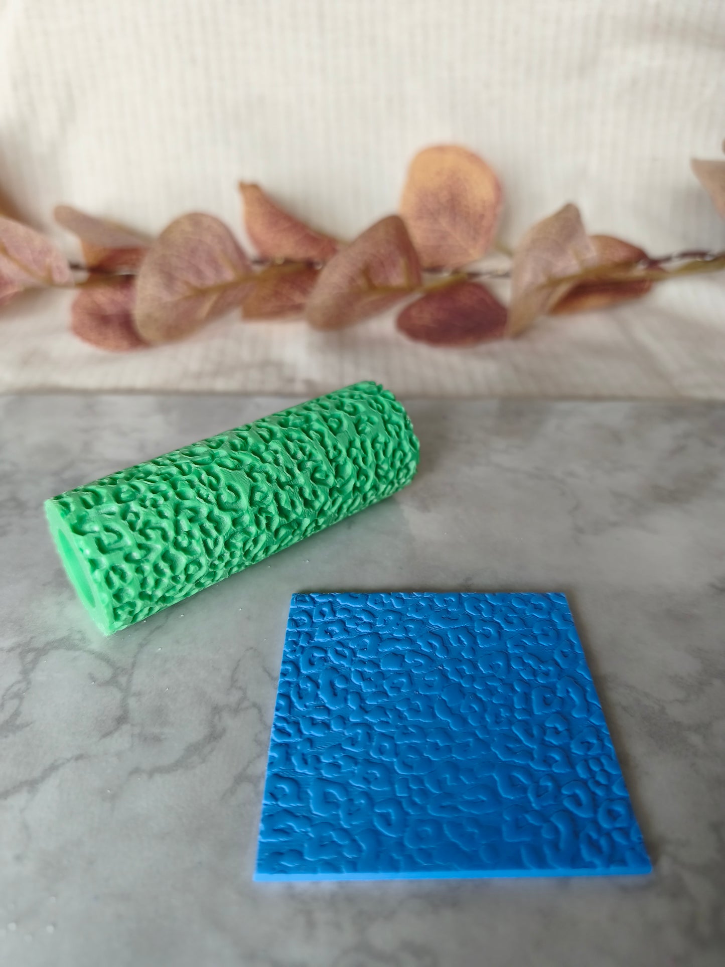 Rouleau de texture effet léopard, pour argile polymère