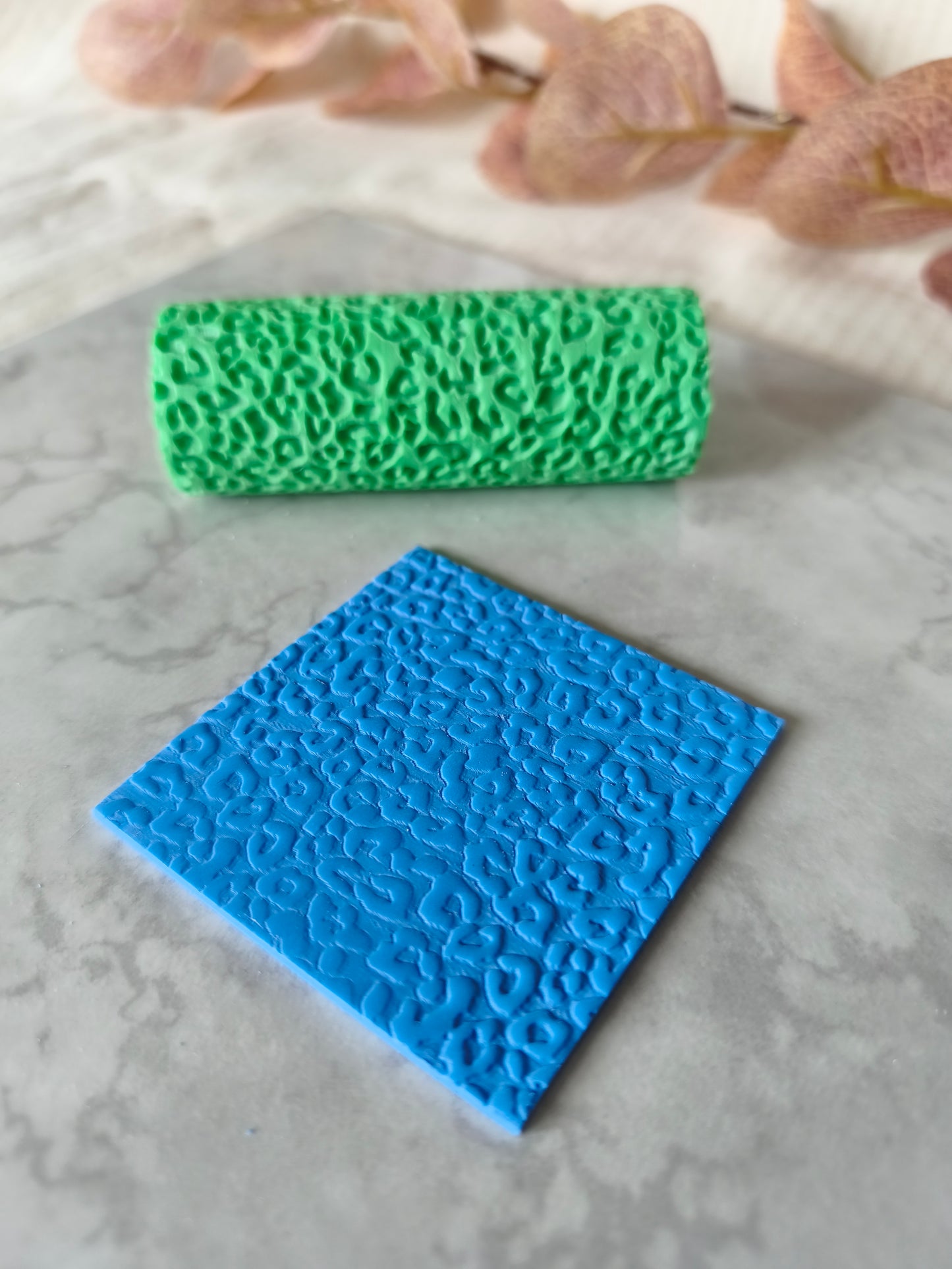 Rouleau de texture effet léopard, pour argile polymère