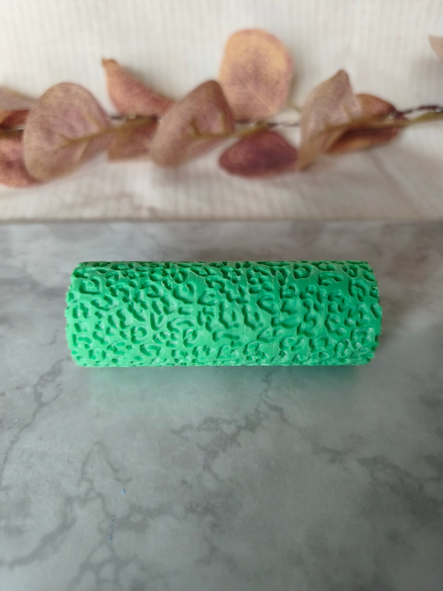 Rouleau de texture effet léopard, pour argile polymère